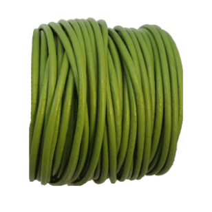 Leder Koord FreshGreen 2mm